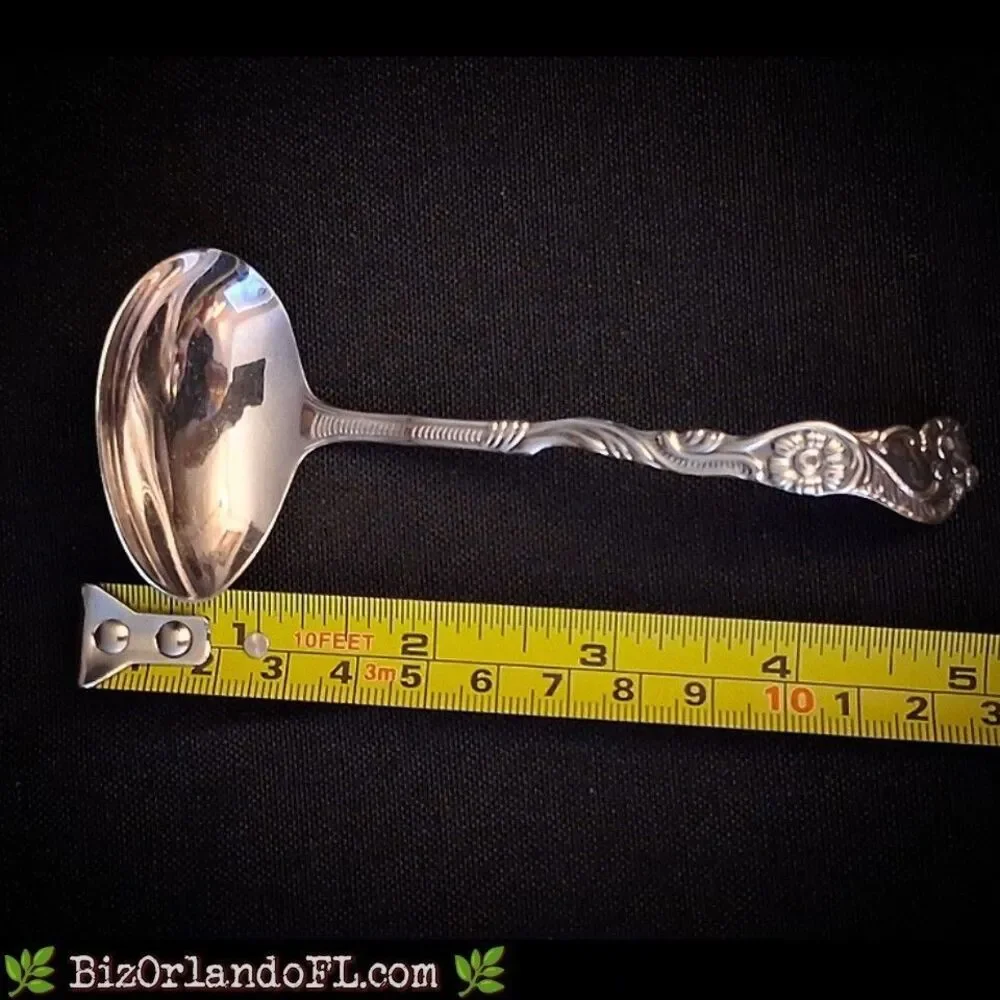 VINTAGE Nils-Johan Swedish Silverplated Bonbon / Berry Spoon / Small Cream Ladle